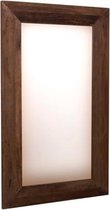 Spiegel met houten frame - industrieel - modern - oud hout | MP Glas & Design