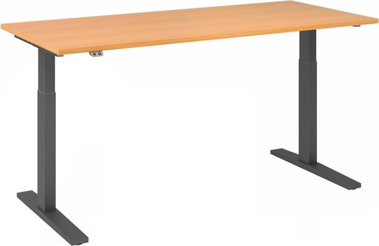 XMKA 19 G | Bureau – Beuken 180 x 80 Tafelhoogte I Elektrisch in hoogte verstelbaar