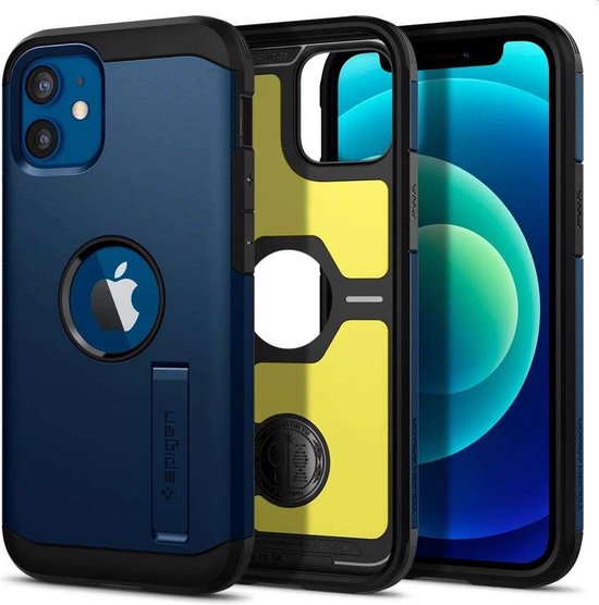 Bol Com Spigen Tough Armor Apple Iphone 12 Mini Hoesje Navy Blue