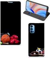Bookcover Ontwerpen OPPO Reno4 Pro 5G Smart Cover Voetbal, Tennis, Boxing…