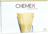 Chemex Filters Ongevouwen Bruin Voor Coffeemaker - 3-Kops - 100 stuks