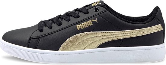 bol.com | PUMA Vikky v2 Metallic M Dames Sneakers - Puma Black-Puma Team  Gold - Maat 39
