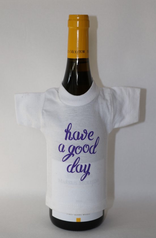 sessie Uitrusten De stad Fles cadeau verpakking mini T-Shirt "Have a good day" | bol.com