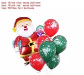 ballonboeket kerstman, kerst 7 delig