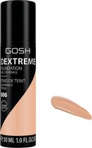 Gosh - Dextreme Foundation Full Coverage Concealing Face Backing 006 Honey 30Ml