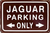 Wandbord - Jaguar Parking Only