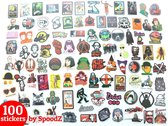 Laptop Stickerbomb vinyl stickers 100 stuks | Klassieke filmstickers |Godfather, Fight Club, Kill Bill, Shining, Jaws ST14