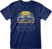 Star Wars shirt – Tie Fighter Moon maat M