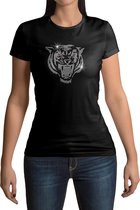 Eye of the Tiger T-shirt - Dames - Maat XL - Zwart