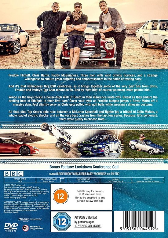Top Gear Motors, Mischief & Mayhem [DVD] [BBC 2020] (Dvd) Dvd's