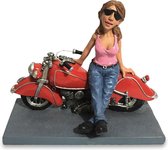 Grappige motor beeldjes Motor vrouw - biker- motor liefhebber van het beeldje de komische wereld van karikatuur beeldjes – komische beeldjes – geschenk voor – cadeau -gift -verjaar