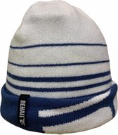 Rehall Jeff Beanie - Muts - Extra Zacht - 100% Acrylic - Blauw/Wit - One Size