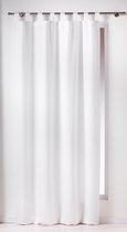 Gordijnen-Kant en klaar- met ophanglus 140x260cm uni polyester wit