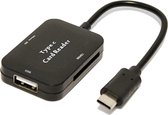 USB 3.1 Type-C naar USB + Cardreader - SD Kaartlezer - Cardreader - SD+TF Cardreader - For Type-C Phone & PC