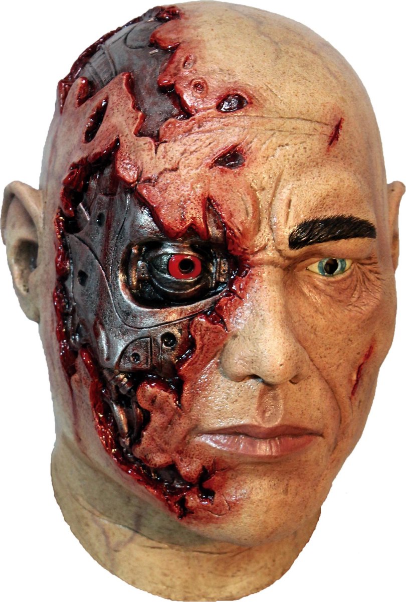 Hoofdmasker (Latex) Cyborg