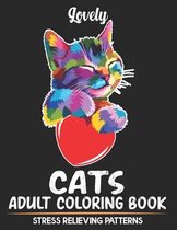 Lovely Cats Adult Coloring Book Stress Relieving Patterns