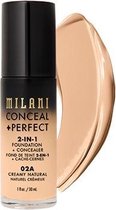 Milani Conceal + Perfect 2-in-1 Foundation + Concealer - Creamy Natural