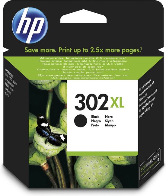 HP 302XL - Inktcartridge / Zwart