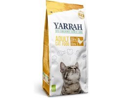 4x Yarrah Kattenvoer Droog Bio Adult Kip 2,4 kg