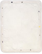 Snoozebaby speelkleed of boxkleed Cheerful Playing - duurzaam materiaal - met labeltjes - 75x95cm - Stone Beige beige