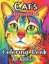 Cat's Mandala Coloring Book An Adult's