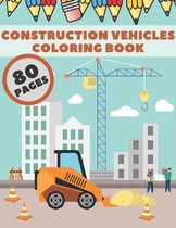 Construction Vehicles Coloring Book