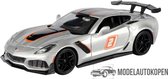 Chevrolet Corvette 2019 ZR1 (Zilver) 1/24 Motor Max - Modelauto - Schaalmodel - Model auto - Miniatuurautos - Miniatuur auto