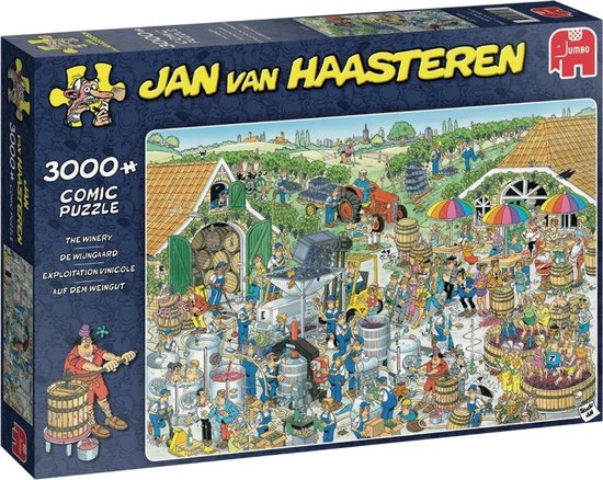 stromen motor Geweldige eik Jan van Haasteren - De Wijnmakerij 3000 & De Bloemenparade 1000 &  Autospuiterij 500... | bol.com