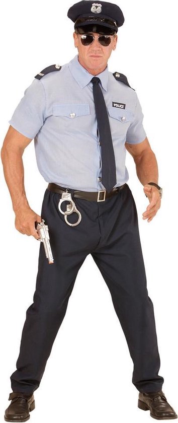 WIDMANN - Blauw politie agent kostuum voor mannen - Medium | bol.com