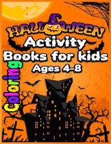 Halloween Activity Coloring Book For Kids Ages 4-8