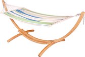 La Siesta CHILLOUNGE® Green Bay - 1-persoons hangmat met frame van FSC ™ -gecertificeerd lariks