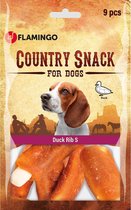 Flamingo hondensnack Country snack rib s eend 120gr 9st. Let op: 1 zakje van 120 gram!