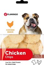 Flamingo hondensnack Buffelhuid chips met kip 85gr