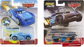 Cars - Set van 2 - Cam spinner - Blast Wall  Jackson storm - Drag Racing - Van Mattel