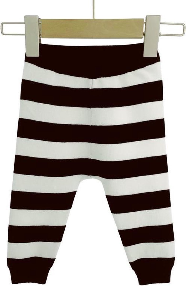 Supercute - broek - gestreept - zwart wit - maat 92/98 - 1 tot 2 jaar