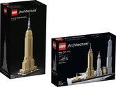 LEGO Architecture New York Bundel - LEGO Architecture 21046 Empire State Building + Lego Architecture 21028 New York