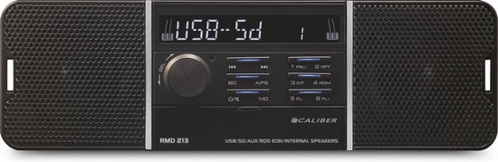 Caliber Autoradio met USB, SD, AUX, FM - 1 DIN - Enkel DIN - Ingebouwde Speakers - (RMD213)