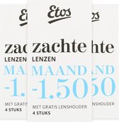 Etos Zachte Maandlenzen -1.50 - 3x4 stuks