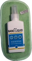 Chiffon à Lunettes - Chiffon téléphone - Chiffon Nano - Nettoyage lunettes - nettoyage téléphone - Anti-condensation - Spray lunettes - Chiffon microfibre - Nano Liquide - Nano Spray - Nettoyant - Chiffon vert + flacon