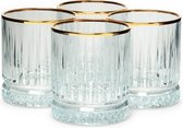 pascabahce Elysia golden touch whiskey glas 355ml-set van 4
