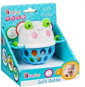 Zachte Kikker Rammelaar - Grappig met Oogjes Bijtspeelgoed baby peuter - +3m