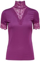 JDY Rine 2/4 Highneck Top Purple - XS