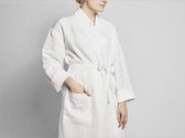 Yumeko kimono badjas gewassen linnen wit s