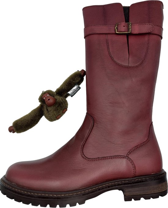 Vaak gesproken Italiaans Wees Kipling leren Laarzen - Kinderen - Bordeaux - Maat 34 - boots - | bol.com