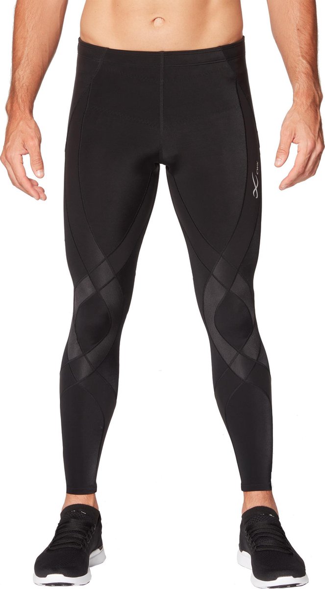 CW-X - Generator - Compressiebroek - hardloopbroek - heup, rug, hamstring en knie ondersteuning - heren - Zwart - maat XL