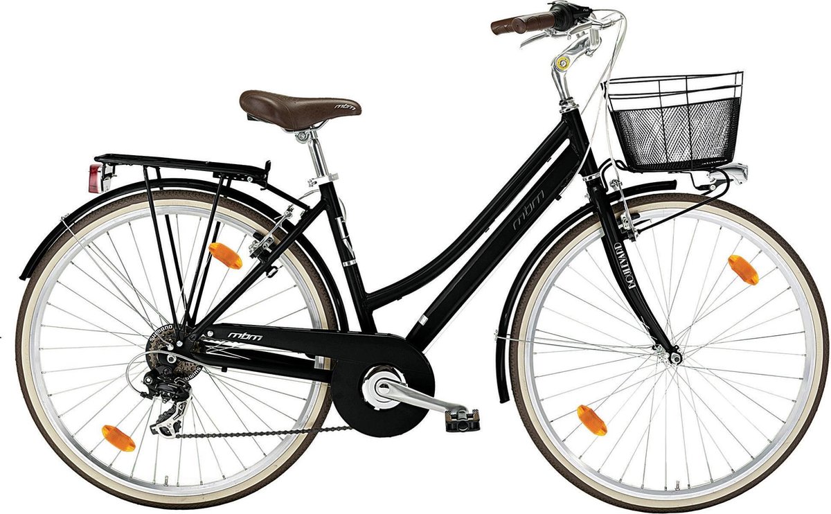 Vélo Hybride Mbm Boulevard Ladies City Zwart H 46 Cm 28 pouces, 6 Vitesses  | bol.com