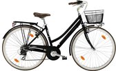 Mbm Boulevard Dames Stadshybridefiets Zwart  H 46 Cm  28 inch,  6 Speed