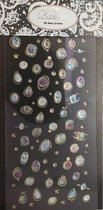 Nail Art Stickers - Nagel Stickers - Korneliya 3D Nail Jewels XL - XL01 Stones and Stars