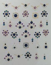 Nail Art Stickers - Nagel Stickers - Korneliya 3D Nail Jewels DeLuxe - DL15 Shiny Fluorite