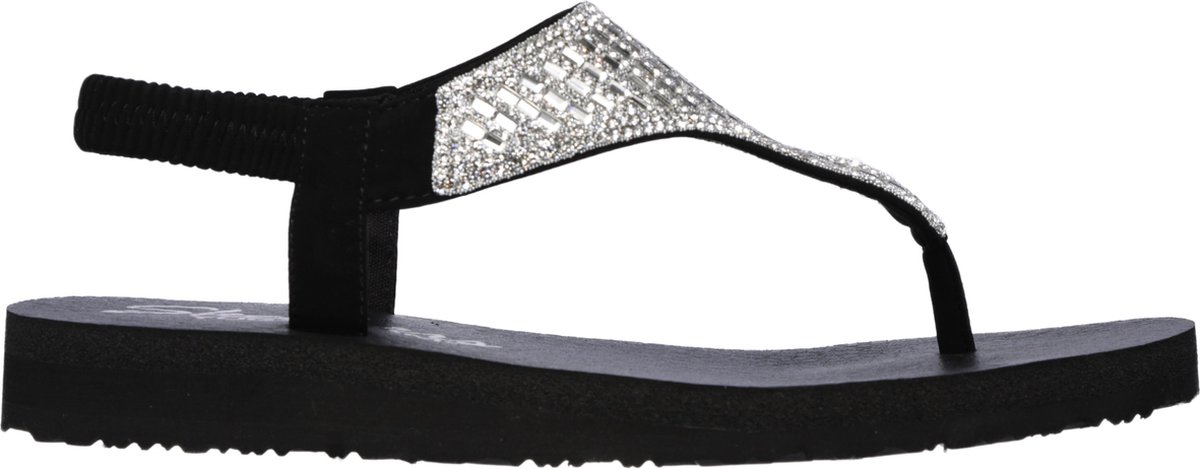 Skechers Meditation - Rock Crown Dames Slippers - Black - Maat 37 | bol.com